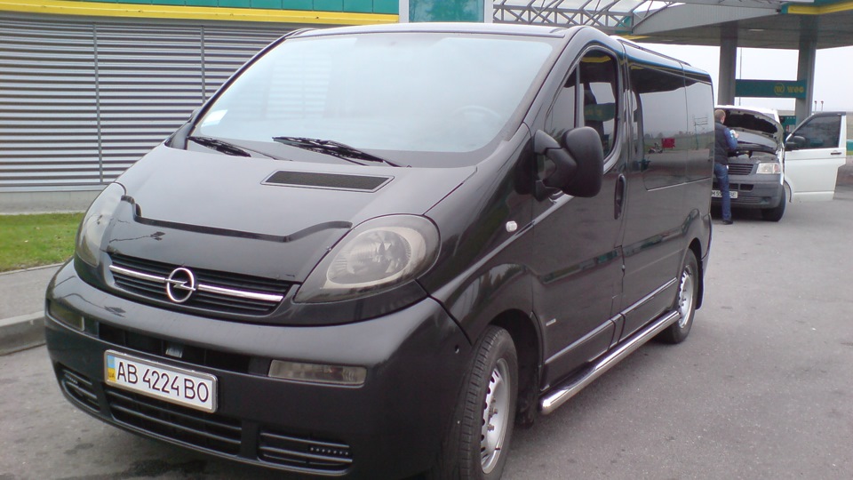 Opel Vivaro (2001-) XL Дефлектор капота 3мм.евро крепеж ANV AIR