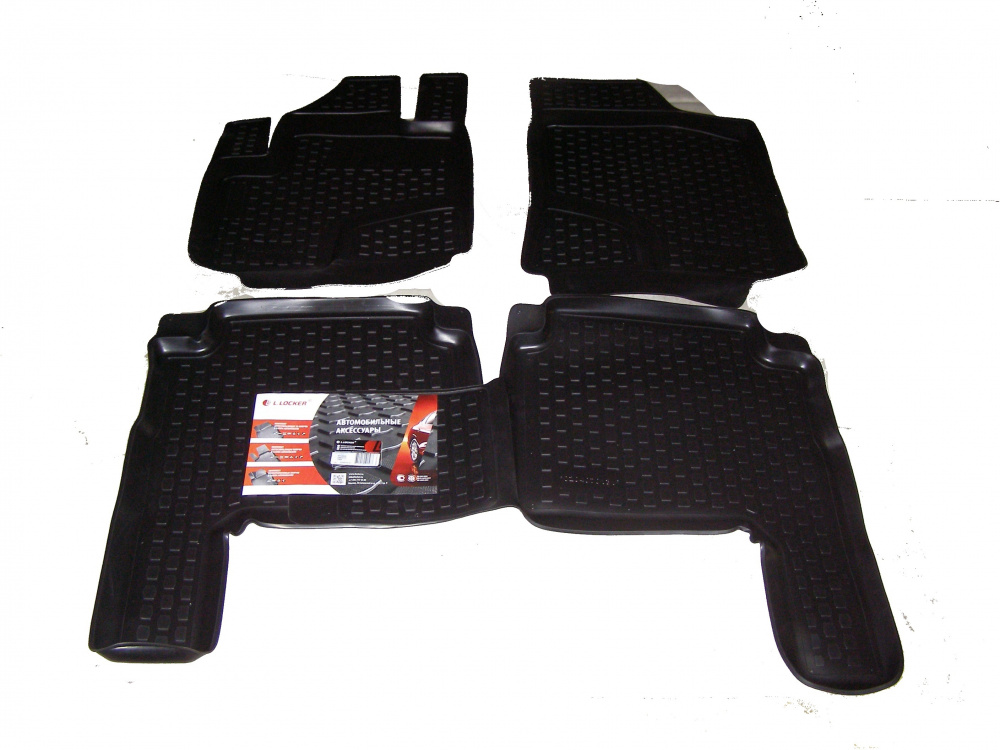 Hyundai Santa Fe (2006-2010) Ковры салона полиуретановые 