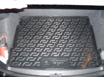 Volkswagen Golf 5 hatchback (2003-2008) Ковер багажника полиуретановый