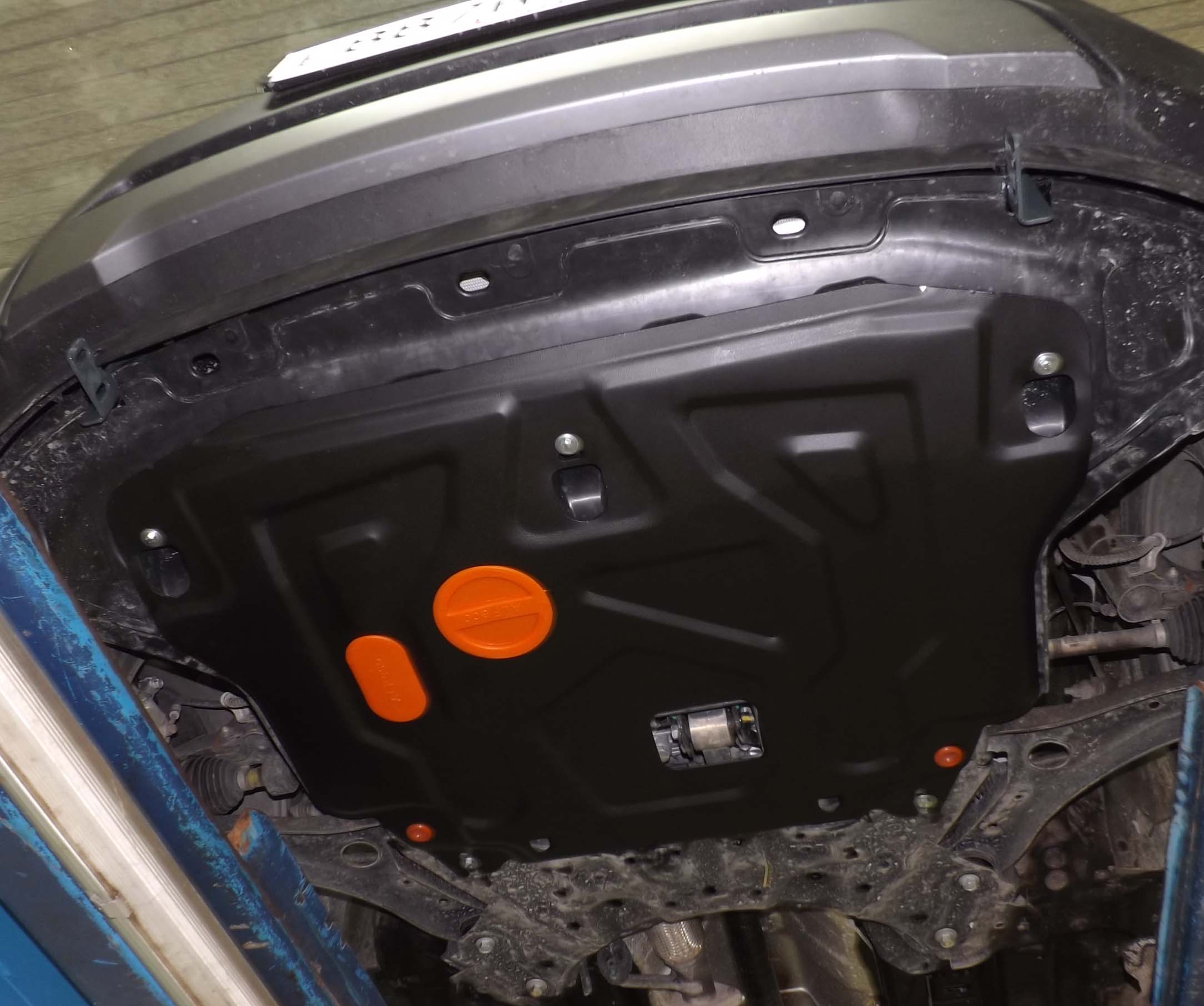 Hyundai Creta (2015-) защита картера и кпп сталь 2мм (установка на штатные точки)