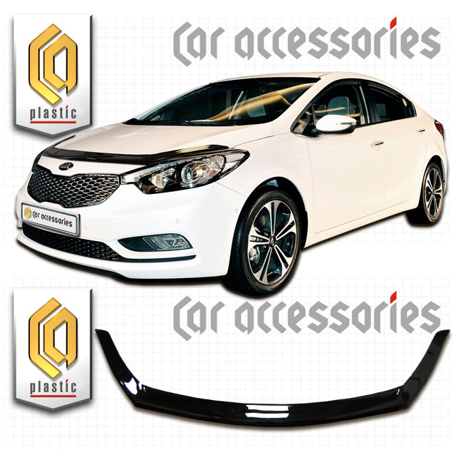 Kia Cerato (2013-) Дефлектор капота 