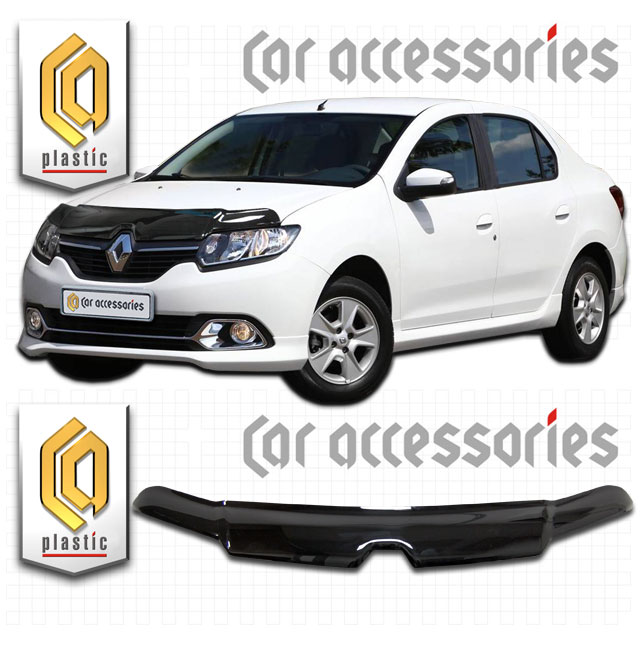 Renault Logan (2014-) (Евро) Дефлектор капота VAD