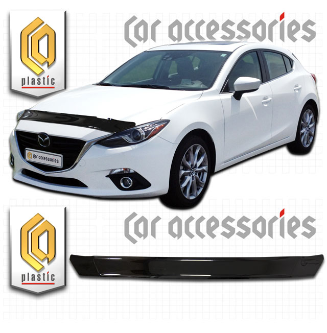 Mazda 3  (2013-) Дефлектор капота 