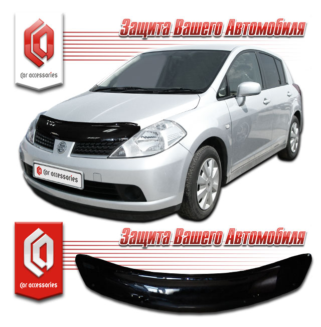 Nissan Versa левый руль (2004-) Дефлектор капота 