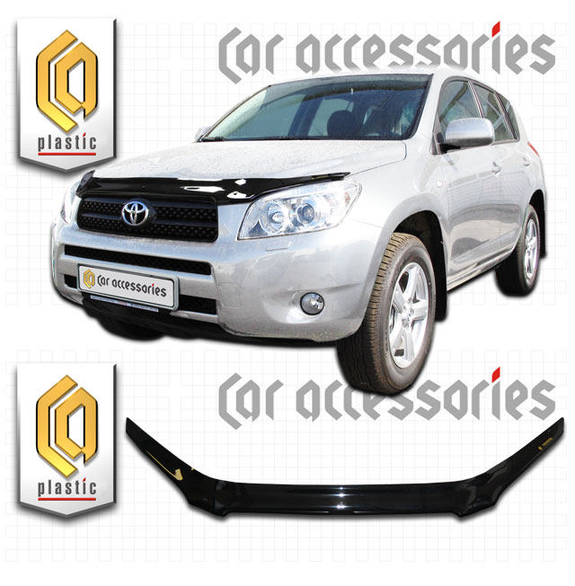 Toyota RAV4 (2006-2011) ГВ S-Дефлектор капота VIP TUNING