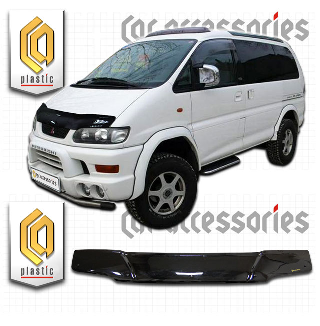 Mitsubishi Delica (1997-) Дефлектор капота 