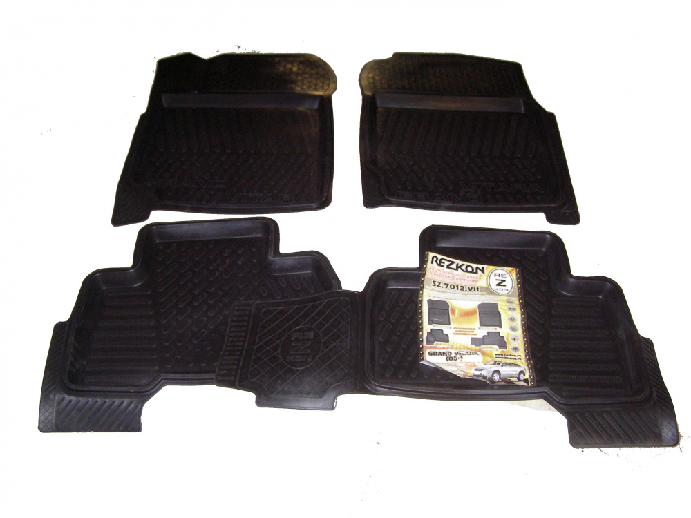 Suzuki Grand Vitara (2005-) Ковры салона резиновые REZKON